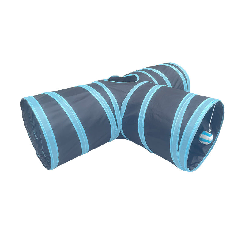 Katzentunnel aus Wildleder – T-Form & Y-Form, faltbar